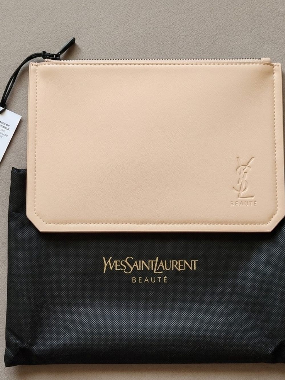 NWT YSL Beauté Blush-pink Flat Pouch Cosmetic Clutch Dust Bag Included